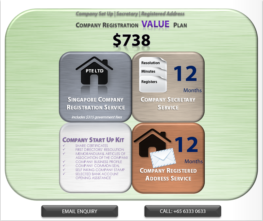 ContactOne Singapore Company Registration Value